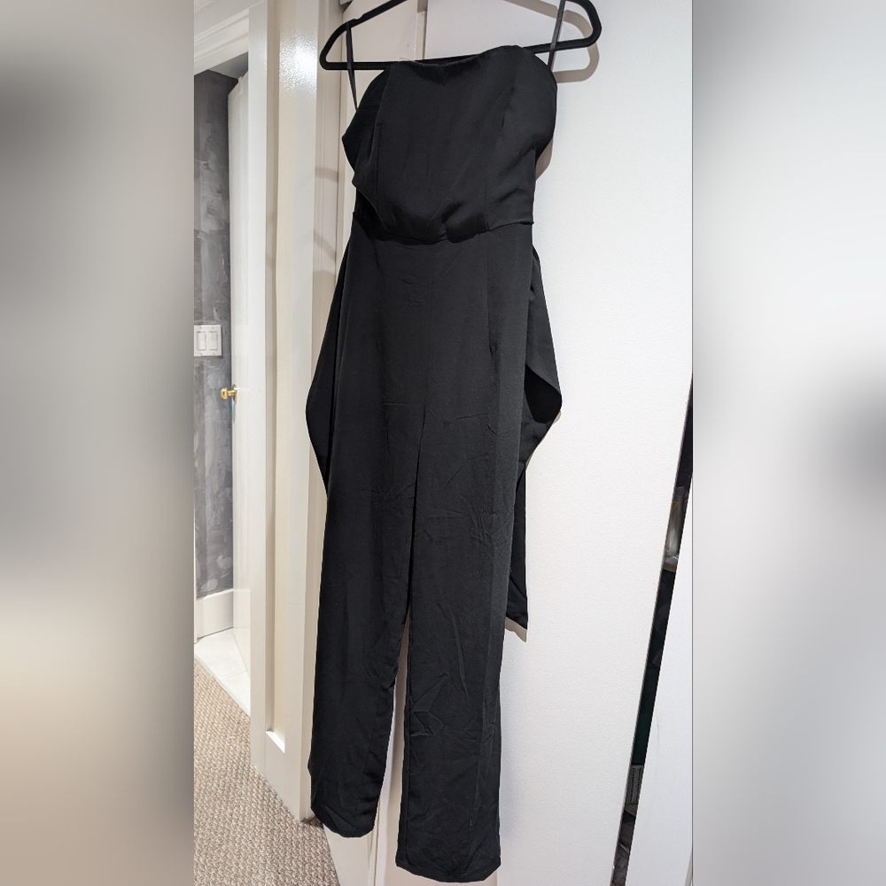 NWOT Revolve Black Strapless Jumpsuit